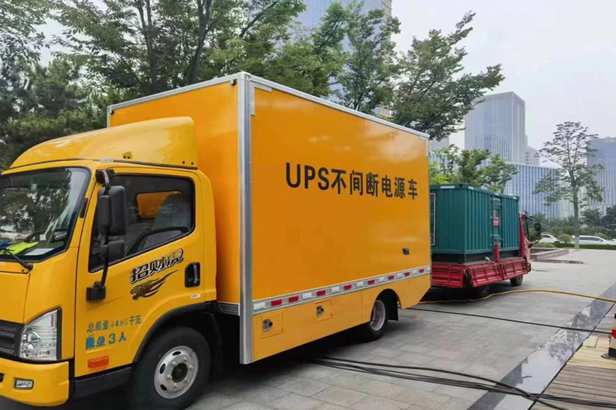 南皮发电机租赁施工现场