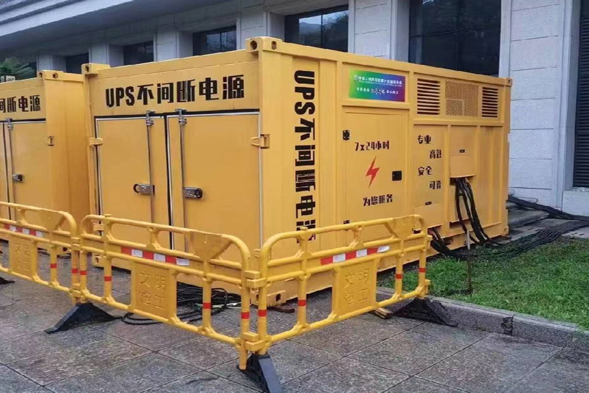 南皮发电机租赁施工现场