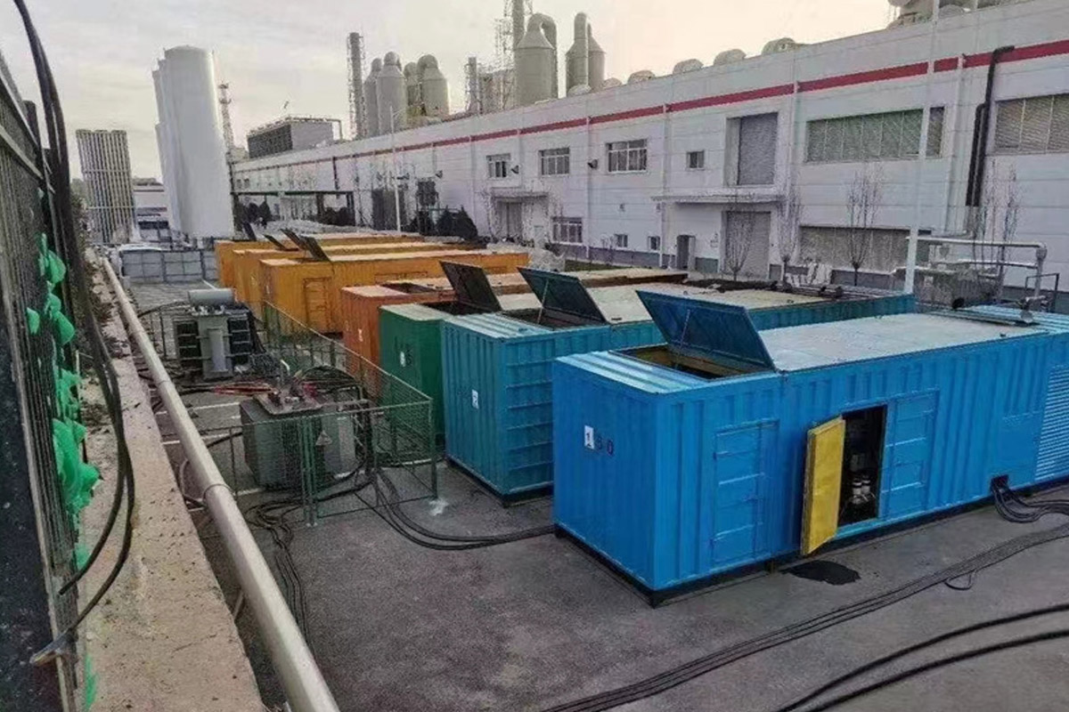 南皮发电机租赁施工现场